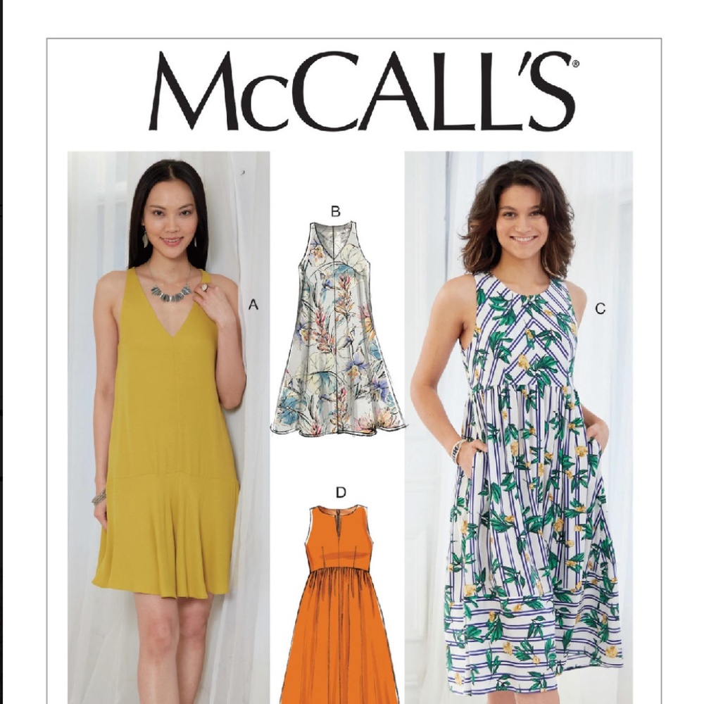 M7774 McCall's Sewing Pattern Misses' Dresses SIZE 6-14